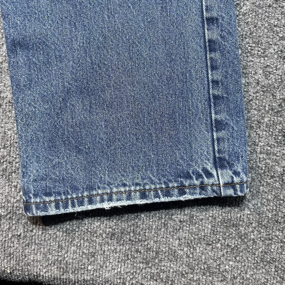 Aeropostale Benton Bootcut Jeans Mens 32x32 Blue Distressed Wide Leg Cotton - Picture 11 of 14